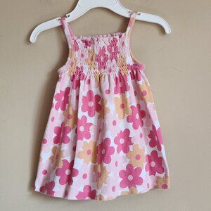 Circo - Pink & Orange Flower Dress Size 9 Months